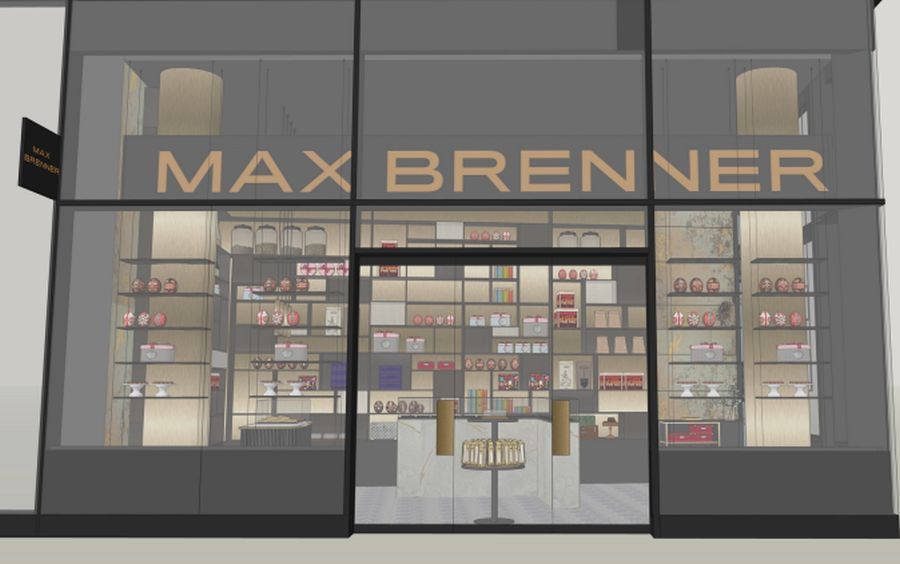 הדמיית החנות החדשה של מקס ברנר בטיימס סקוור קרדיט סטודיו ירון טל