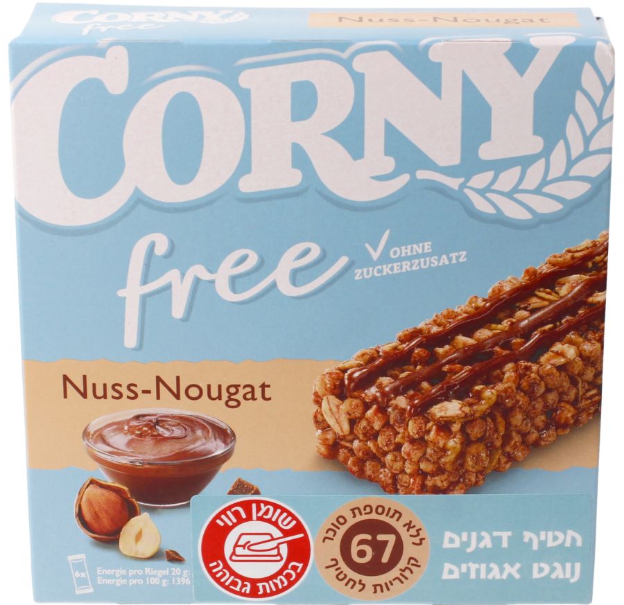 מותג חטיפי הדגנים CORNY משיק טעם חדש - קורני FREE נוגט - מוצרים חדשים ...