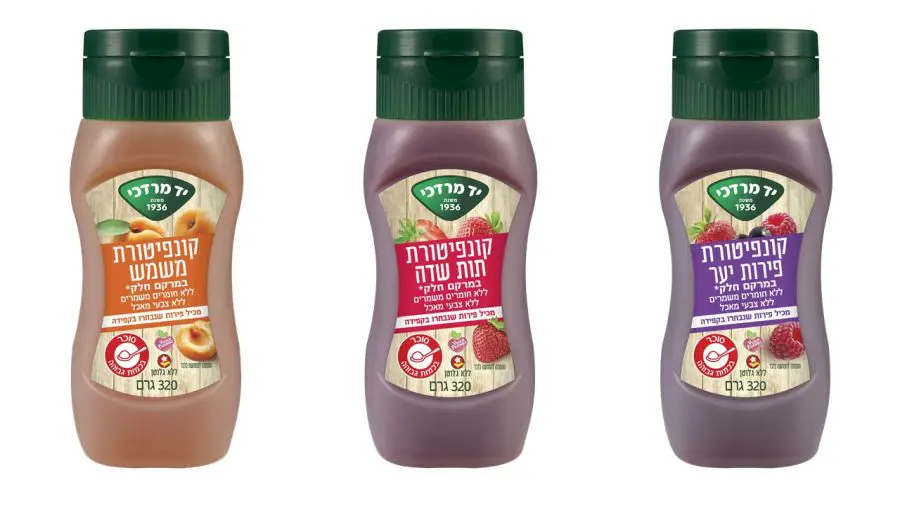 קונפיטורה בבקבוקים לחיצים צילום סטודיו שטראוס