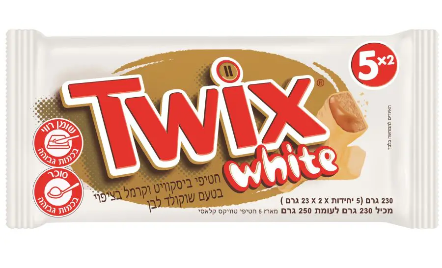 מארז 5 חטיפי טוויקס לבן צילום יחצ