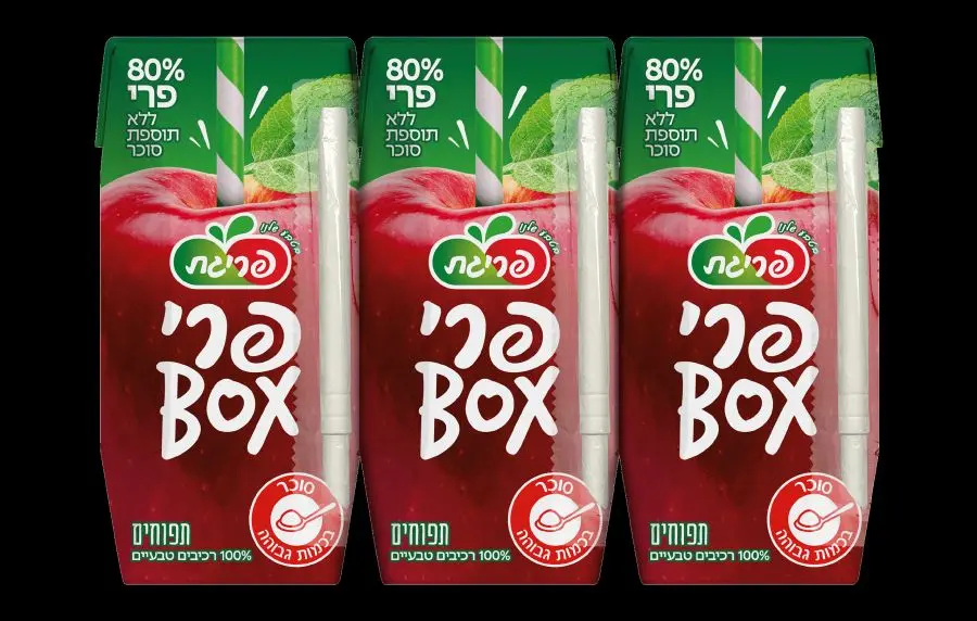 שלישיית פרי BOX בטעם תפוחים צילום Firma Global Businness Design