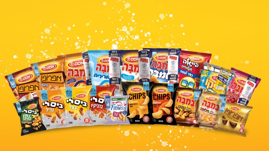 חטיפי אסם כשרים לפסח בתמונה קבוצתית צילום סטודיו אסם