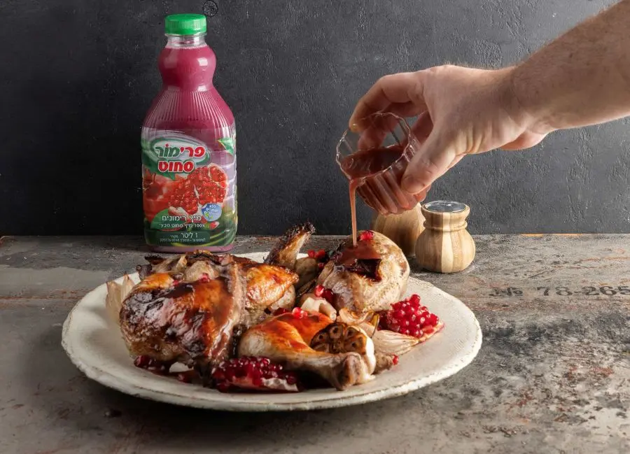 עוף ברוטב רימונים של פרימור לפסח צילום הדס ניצן